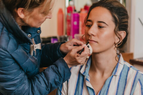 A&C(65) one of the brides getting ready for their LGBTQ+ Wedding